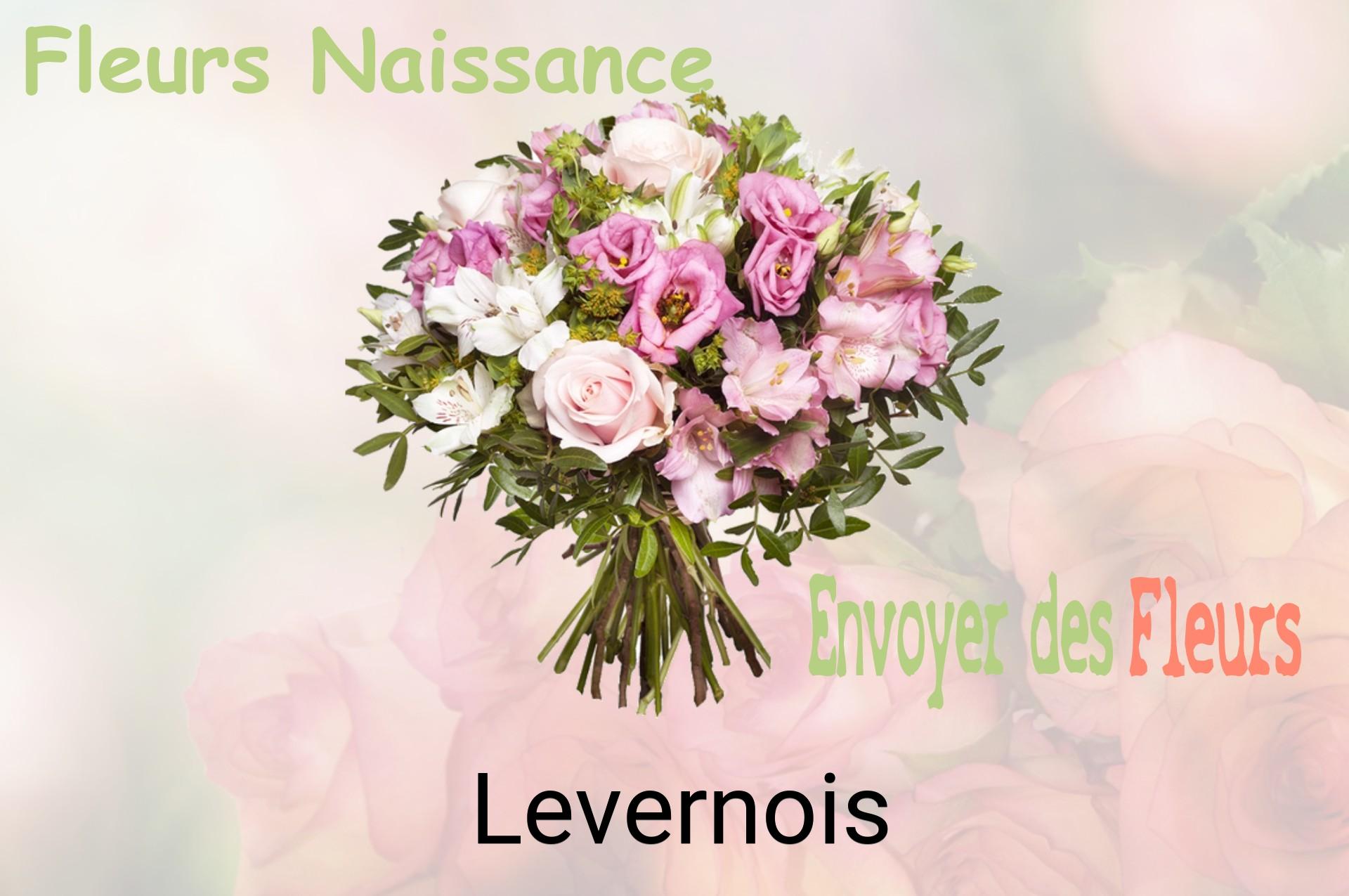 Bouquet de fleurs de naissance livré à Levernois